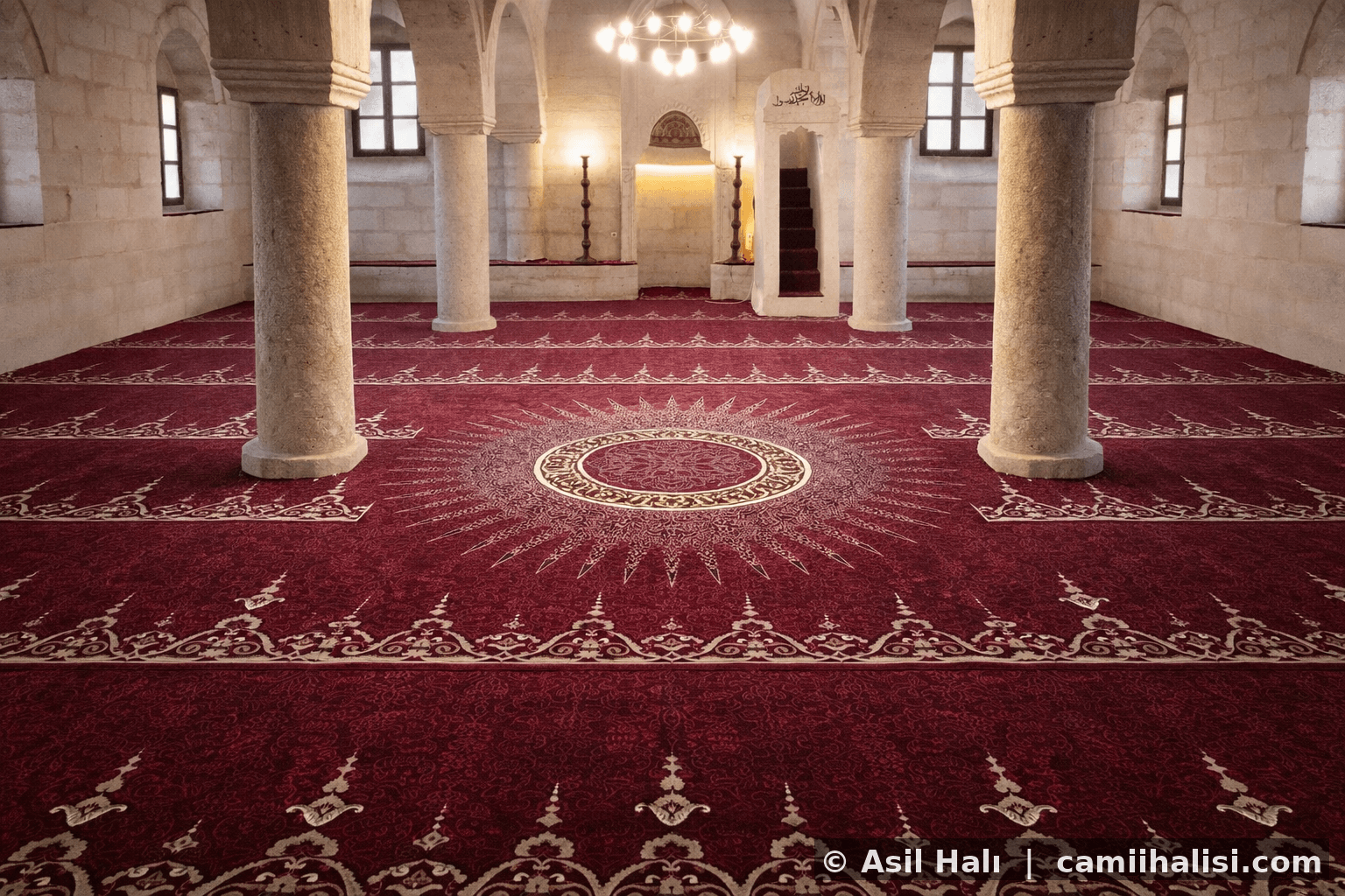 Cami halısı koleksiyon modeli 24 — cami halısı İslami motif desen