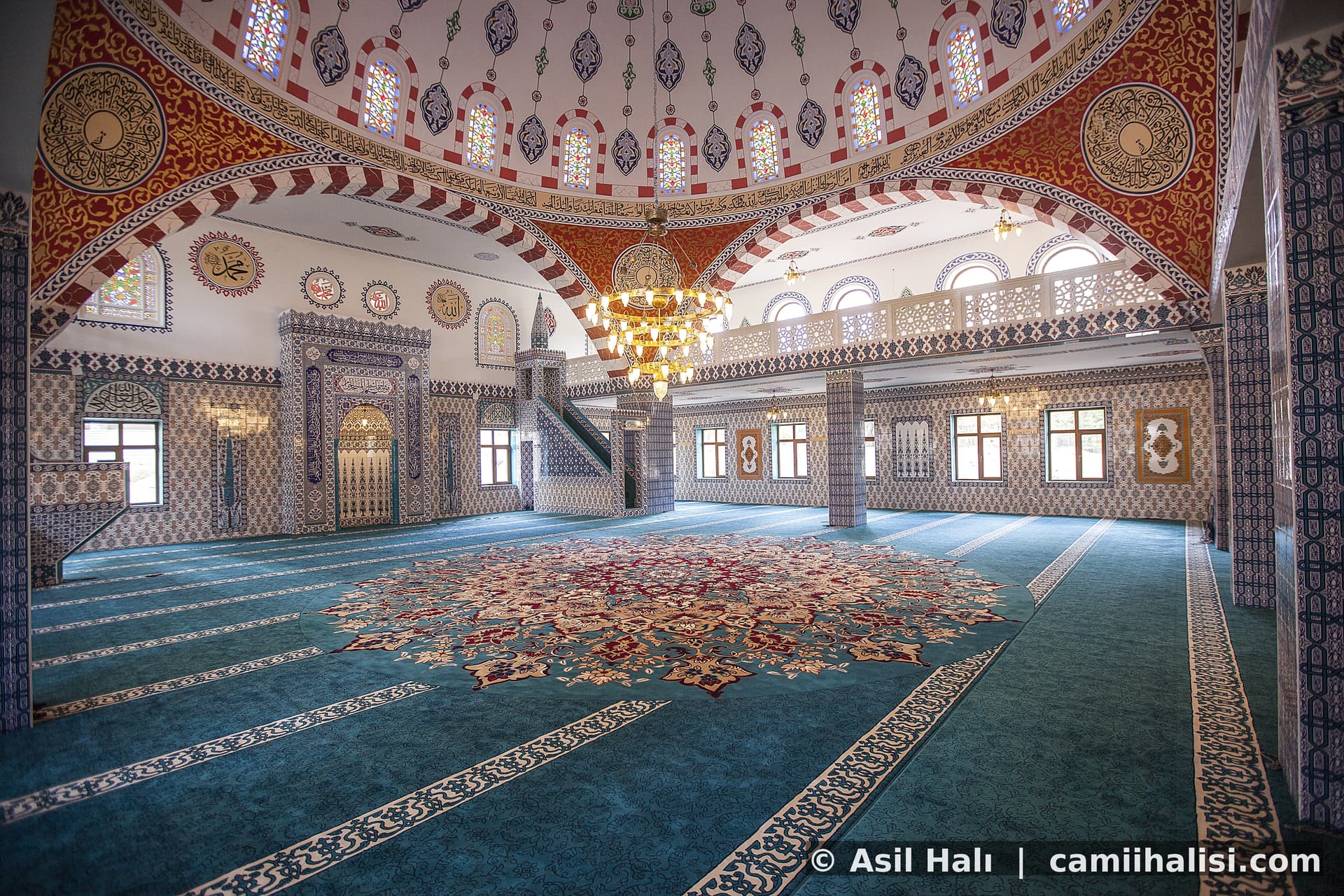 Tamamlanan cami halısı projesi 9
