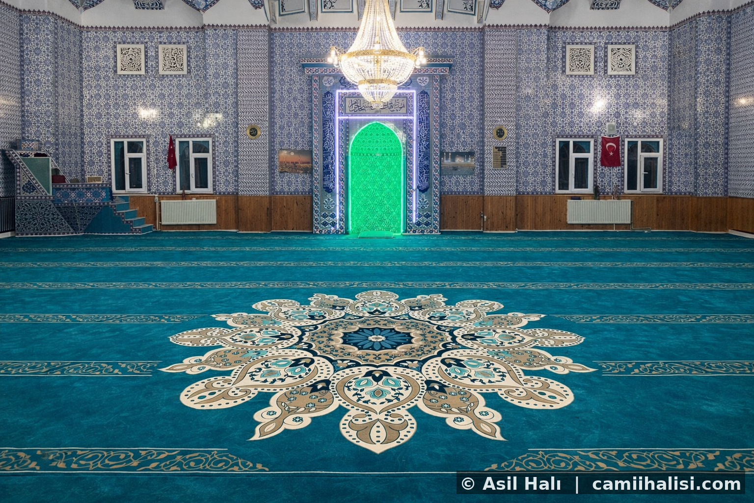 Saflı Polyamid Cami Halısı