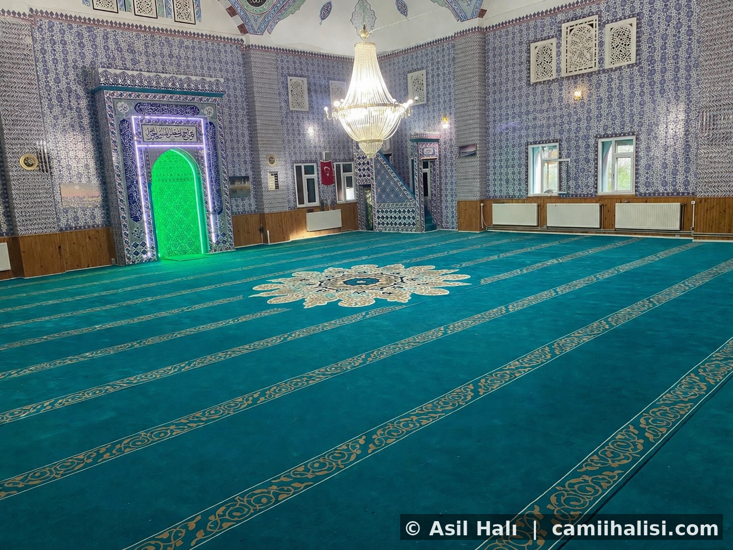 Göbekli Polyamid Cami Halısı